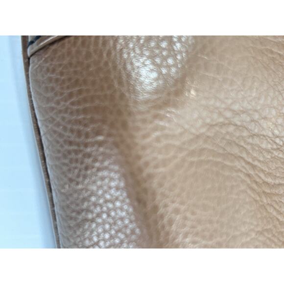 Etienne Aigner Brown Pebble Leather Crossbody Bag Purse Turn lock 71234 - Picture 9 of 10